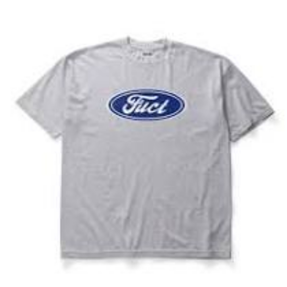 Fuct classic Oval Logo t shirt. Grey size small.